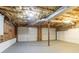 This unfinished basement has a garage entrance at 356 Waterway Trl, Powder Springs, GA 30127
