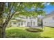 Spacious backyard with lush green grass and a trampoline, ideal for outdoor fun at 485 Greyhawk Way, Fairburn, GA 30213