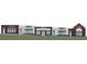 Architectural rendering of a multi-unit commercial building with brick facade and storefront windows at 3450 Commander Cv, Suwanee, GA 30024