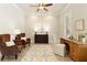 Bright office with comfortable seating, natural light, and stylish decor, a perfect workspace at home at 4430 Alister Park Dr, Cumming, GA 30040