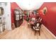Elegant dining room showcasing modern decor, hardwood flooring, and abundant natural light for memorable gatherings at 1030 Chapman Ln, Stone Mountain, GA 30088