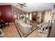 Cozy living room with vaulted ceiling, fireplace, and light-filled windows offers a warm and inviting atmosphere at 1030 Chapman Ln, Stone Mountain, GA 30088