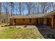 Backyard with a brick house, a concrete patio, and green grass at 6339 Cornelia Dr, Douglasville, GA 30134