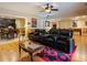 Finished basement offering a recreational area complete with a home theater, bar, game tables and wood paneling at 1255 Mcminn Way, Snellville, GA 30078
