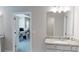 Bathroom with dual sinks and an office at 339 Cherryhill Ln, Woodstock, GA 30188