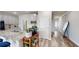 Kitchen space with granite countertops and a view into the open floor plan at 339 Cherryhill Ln, Woodstock, GA 30188
