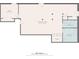 Basement with office, rec room, bathroom, and laundry room. Sq footage listed on the bottom at 2200 Glendale Dr, Atlanta, GA 30032