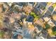 Aerial view displays the home's positioning within the neighborhood at 4055 Inman Park Ln, Buford, GA 30519