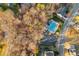 An aerial view of the neighborhood's beautiful pool and clubhouse at 4055 Inman Park Ln, Buford, GA 30519