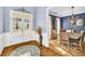 Dining area adjacent to front entrance and bathed in natural light at 4055 Inman Park Ln, Buford, GA 30519