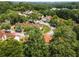 Aerial view of townhomes surrounded by lush green trees at 502 Bridge Se Ln, Smyrna, GA 30082