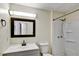 Clean bathroom with shower and modern sink at 6211 Ward Rd, Union City, GA 30291