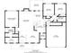 Layout of house showing all of the room dimensions including primary bedroom, bath, living and garage at 504 Iris Way, Villa Rica, GA 30180