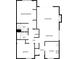 Detailed floor plan featuring two bedrooms, living room, and kitchen layout at 1152 Country Ct, Lawrenceville, GA 30044