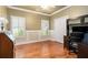 Office space with desk, built in bookcase, and many windows at 2525 Fairview Dr, Cumming, GA 30041