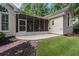 This patio features access to an enclosed patio and well-maintained lawn at 2525 Fairview Dr, Cumming, GA 30041