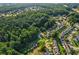 Aerial view of a residential area surrounded by lush greenery, showcasing neatly arranged homes and landscaping at 6719 Sunset Valley Cir, Rex, GA 30273