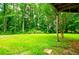 Lush backyard with mature trees and green grass at 1775 Whooping Creek Rd, Carrollton, GA 30116