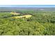 Expansive aerial view of lush greenery with a house visible in the distance surrounded by trees and open space at 12550 Hutcheson Ferry Rd, Palmetto, GA 30268