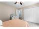 Comfortable bedroom with a bed, neutral walls, and large closet at 12550 Hutcheson Ferry Rd, Palmetto, GA 30268