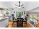 Kitchen boasts an adjacent breakfast nook with a large window overlooking the backyard at 12550 Hutcheson Ferry Rd, Palmetto, GA 30268