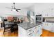 Spacious kitchen with a large island, stainless appliances, and a breakfast nook at 12550 Hutcheson Ferry Rd, Palmetto, GA 30268