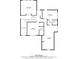 Upper floor plan detailing the layout of bedrooms and bathrooms with dimensions of each area at 390 Scott Farm Dr, Powder Springs, GA 30127