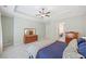 Main bedroom with trey ceilings, ensuite bathroom, and ample closet space at 390 Scott Farm Dr, Powder Springs, GA 30127