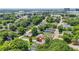 Property aerial view exhibiting surrounding neighborhood with mature trees and quiet residential streets at 556 Paines Nw Ave, Atlanta, GA 30318