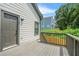 This deck offers a view of the backyard at 556 Paines Nw Ave, Atlanta, GA 30318