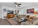 Comfortable living room with large screen TV at 111 Marona Street Ne Ne St, Atlanta, GA 30307