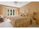 Cozy bedroom with a large window offering views of outdoor greenery at 3436 Laurelwood Ne Ct, Roswell, GA 30075