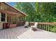 Relaxing deck with seating, overlooking a lush green backdrop, perfect for outdoor enjoyment at 3436 Laurelwood Ne Ct, Roswell, GA 30075