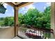 Balcony view overlooking the yard and boat on a trailer at 932 Shadowford Fls, Lithonia, GA 30058