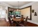 Inviting breakfast nook with outdoor view, offering a cozy spot for morning meals at 932 Shadowford Fls, Lithonia, GA 30058