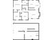 A floor plan showing the layouts for both the first and second floor at 1341 Little Deer Run, Canton, GA 30114