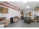 Clean and organized garage with ample workspace and tools at 2429 Kirk Nw Ln, Kennesaw, GA 30152
