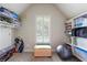 Playroom featuring built-in shelves, a large window, and plenty of storage space for toys at 2429 Kirk Nw Ln, Kennesaw, GA 30152