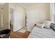 Cozy bedroom featuring hardwood floors and neutral tones, creating a serene and inviting atmosphere at 761 Bellemeade Nw Ave, Atlanta, GA 30318