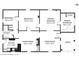 Floor plan showcasing the layout of the home, including bedroom, bathroom, kitchen, and living areas at 761 Bellemeade Nw Ave, Atlanta, GA 30318