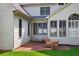 Backyard patio with brick pavers and outdoor seating at 2559 Dunhaven Gln, Snellville, GA 30078