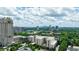 Panoramic aerial view of the Atlanta skyline with surrounding buildings, and landscaping at 328 Stonemont Dr, Atlanta, GA 30305