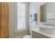 Stylish powder room with modern sink and fixtures at 328 Stonemont Dr, Atlanta, GA 30305