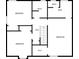 Floor plan featuring three bedrooms and a hall at 2166 Tanglewood Dr, Snellville, GA 30078