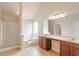 Bright bathroom showcasing a soaking tub and double vanity at 3019 Iona Ct, Snellville, GA 30039