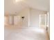 Primary bedroom with a view into primary bathroom at 3019 Iona Ct, Snellville, GA 30039