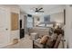 Comfortable bedroom features a ceiling fan, neutral color palette, and ample natural light at 1651 King Rd, Riverdale, GA 30296