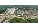 Aerial view showcases a well-planned community with lush green spaces and attractive housing at 1618 Durden Ne Rd, Atlanta, GA 30319