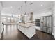 Open kitchen featuring a large center island and stainless steel appliances at 1618 Durden Ne Rd, Atlanta, GA 30319
