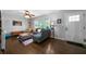 Comfortable living room with hardwood floors, stylish furniture, and a bright, airy atmosphere at 506 Bolijeri Blvd, Villa Rica, GA 30180